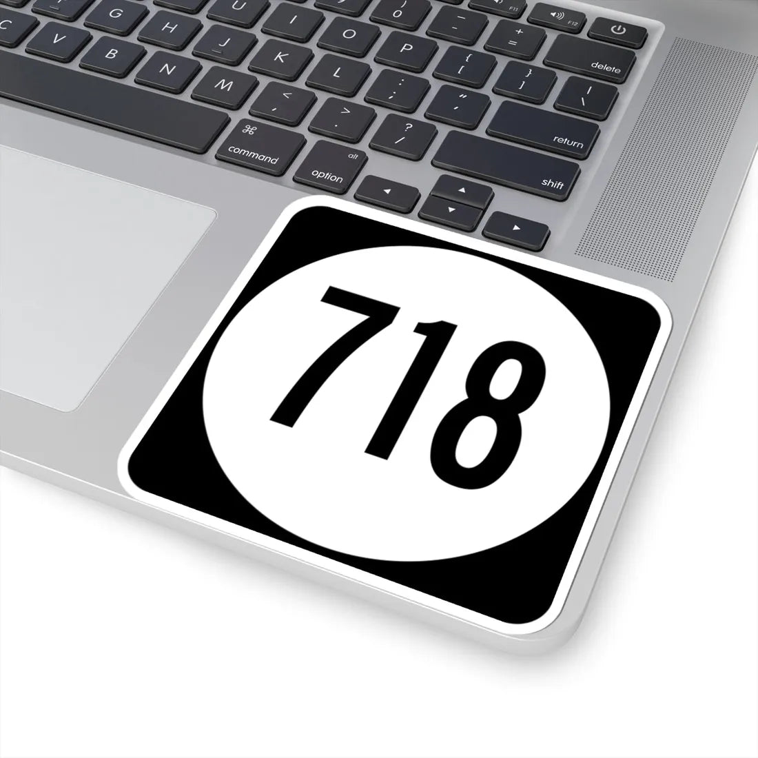 Circle sign 718 Virginia (Virginia) (Road Sign) STICKER Vinyl Kiss-Cut Decal - The Sticker Space