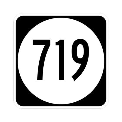 Circle sign 719 Virginia (Virginia) (Road Sign) STICKER Vinyl Kiss-Cut Decal 2 Inch White - The Sticker Space