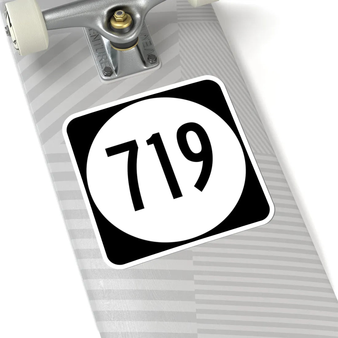 Circle sign 719 Virginia (Virginia) (Road Sign) STICKER Vinyl Kiss-Cut Decal - The Sticker Space