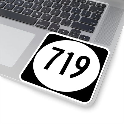 Circle sign 719 Virginia (Virginia) (Road Sign) STICKER Vinyl Kiss-Cut Decal - The Sticker Space