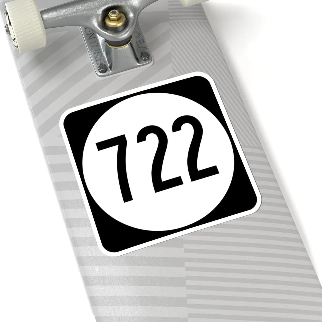 Circle sign 722 Virginia (Virginia) (Road Sign) STICKER Vinyl Kiss-Cut Decal - The Sticker Space