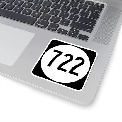 Circle sign 722 Virginia (Virginia) (Road Sign) STICKER Vinyl Kiss-Cut Decal - The Sticker Space