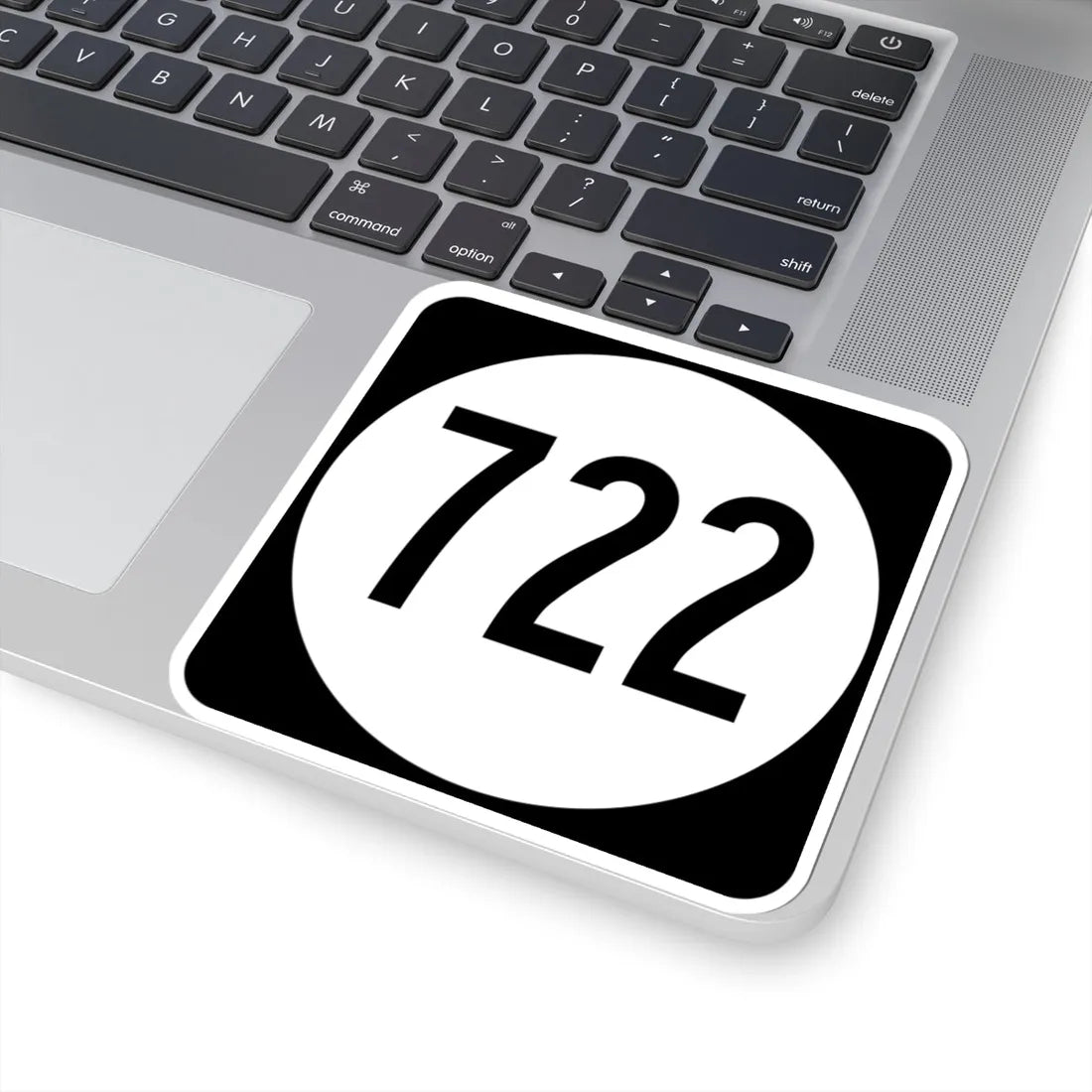 Circle sign 722 Virginia (Virginia) (Road Sign) STICKER Vinyl Kiss-Cut Decal - The Sticker Space