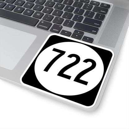 Circle sign 722 Virginia (Virginia) (Road Sign) STICKER Vinyl Kiss-Cut Decal - The Sticker Space