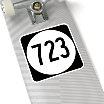 Circle sign 723 Virginia (Virginia) (Road Sign) STICKER Vinyl Kiss-Cut Decal - The Sticker Space