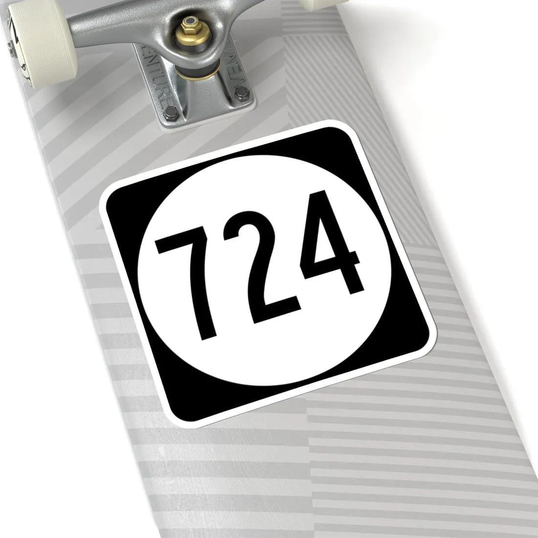 Circle sign 724 Virginia (Virginia) (Road Sign) STICKER Vinyl Kiss-Cut Decal - The Sticker Space