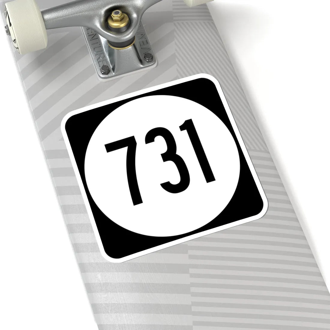 Circle sign 731 Virginia (Virginia) (Road Sign) STICKER Vinyl Kiss-Cut Decal - The Sticker Space