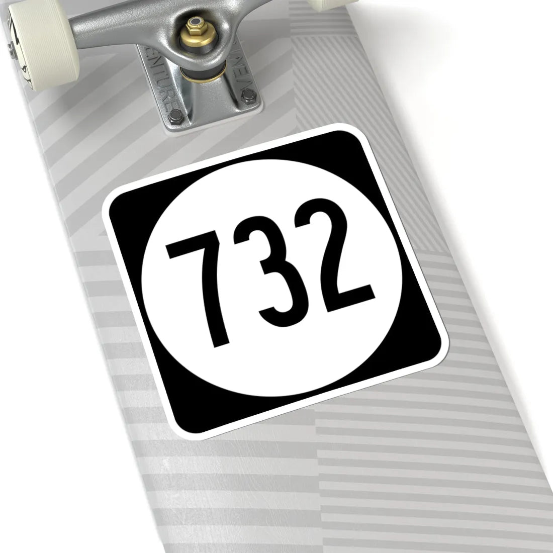 Circle sign 732 Virginia (Virginia) (Road Sign) STICKER Vinyl Kiss-Cut Decal - The Sticker Space