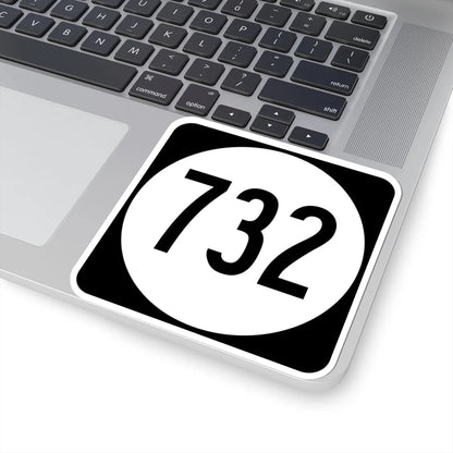 Circle sign 732 Virginia (Virginia) (Road Sign) STICKER Vinyl Kiss-Cut Decal - The Sticker Space