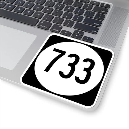 Circle sign 733 Virginia (Virginia) (Road Sign) STICKER Vinyl Kiss-Cut Decal - The Sticker Space