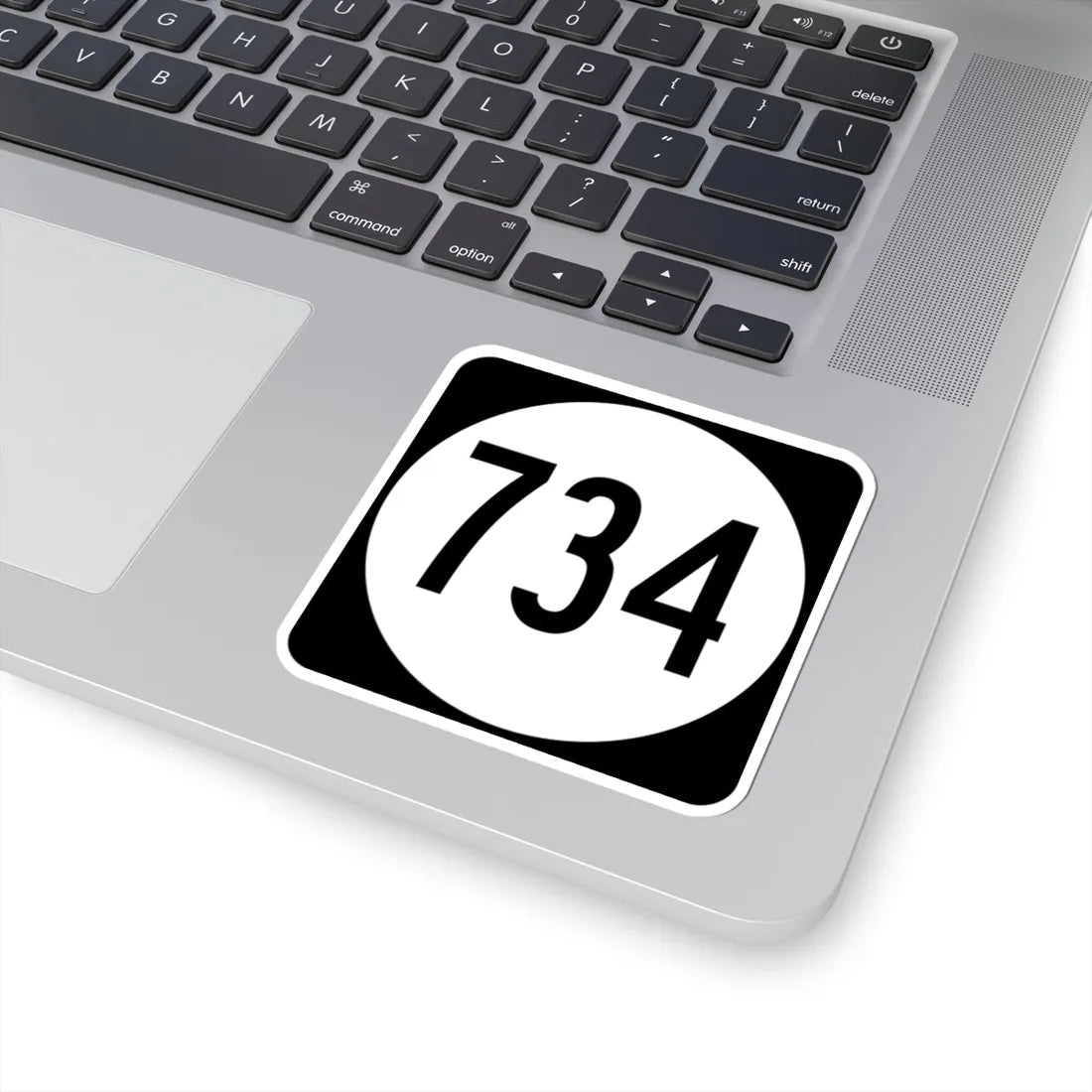 Circle sign 734 Virginia (Virginia) (Road Sign) STICKER Vinyl Kiss-Cut Decal - The Sticker Space