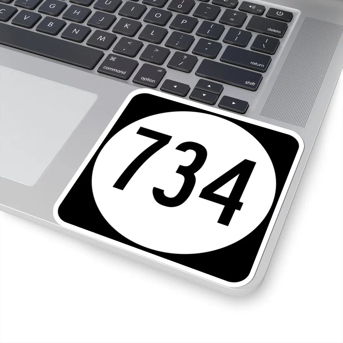 Circle sign 734 Virginia (Virginia) (Road Sign) STICKER Vinyl Kiss-Cut Decal - The Sticker Space