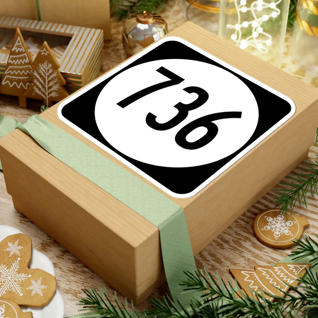 Circle sign 736 Virginia (Virginia) (Road Sign) STICKER Vinyl Kiss-Cut Decal - The Sticker Space