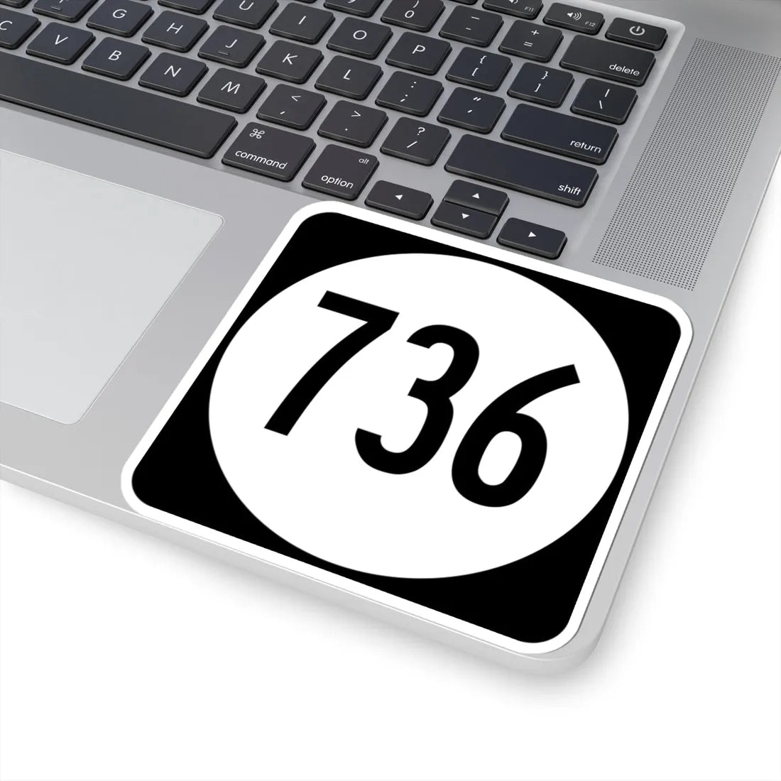 Circle sign 736 Virginia (Virginia) (Road Sign) STICKER Vinyl Kiss-Cut Decal - The Sticker Space