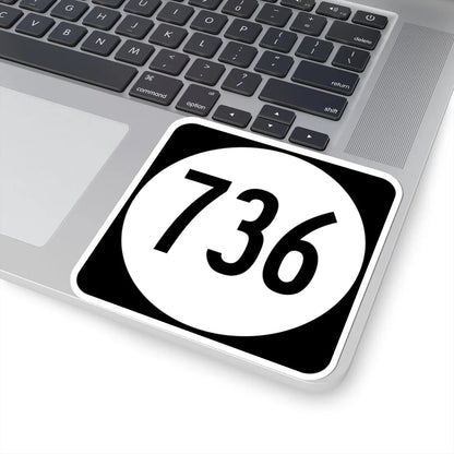 Circle sign 736 Virginia (Virginia) (Road Sign) STICKER Vinyl Kiss-Cut Decal - The Sticker Space