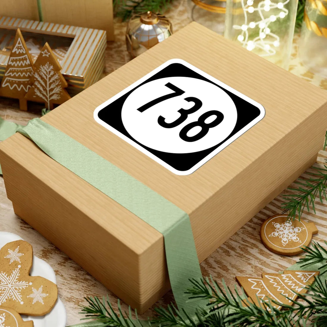 Circle sign 738 Virginia (Virginia) (Road Sign) STICKER Vinyl Kiss-Cut Decal - The Sticker Space