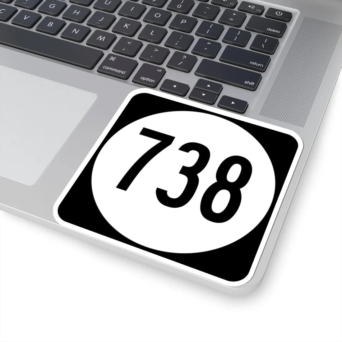 Circle sign 738 Virginia (Virginia) (Road Sign) STICKER Vinyl Kiss-Cut Decal - The Sticker Space