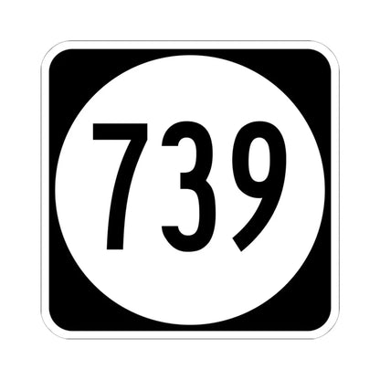 Circle sign 739 Virginia (Virginia) (Road Sign) STICKER Vinyl Kiss-Cut Decal 6 Inch White - The Sticker Space