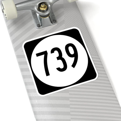 Circle sign 739 Virginia (Virginia) (Road Sign) STICKER Vinyl Kiss-Cut Decal - The Sticker Space