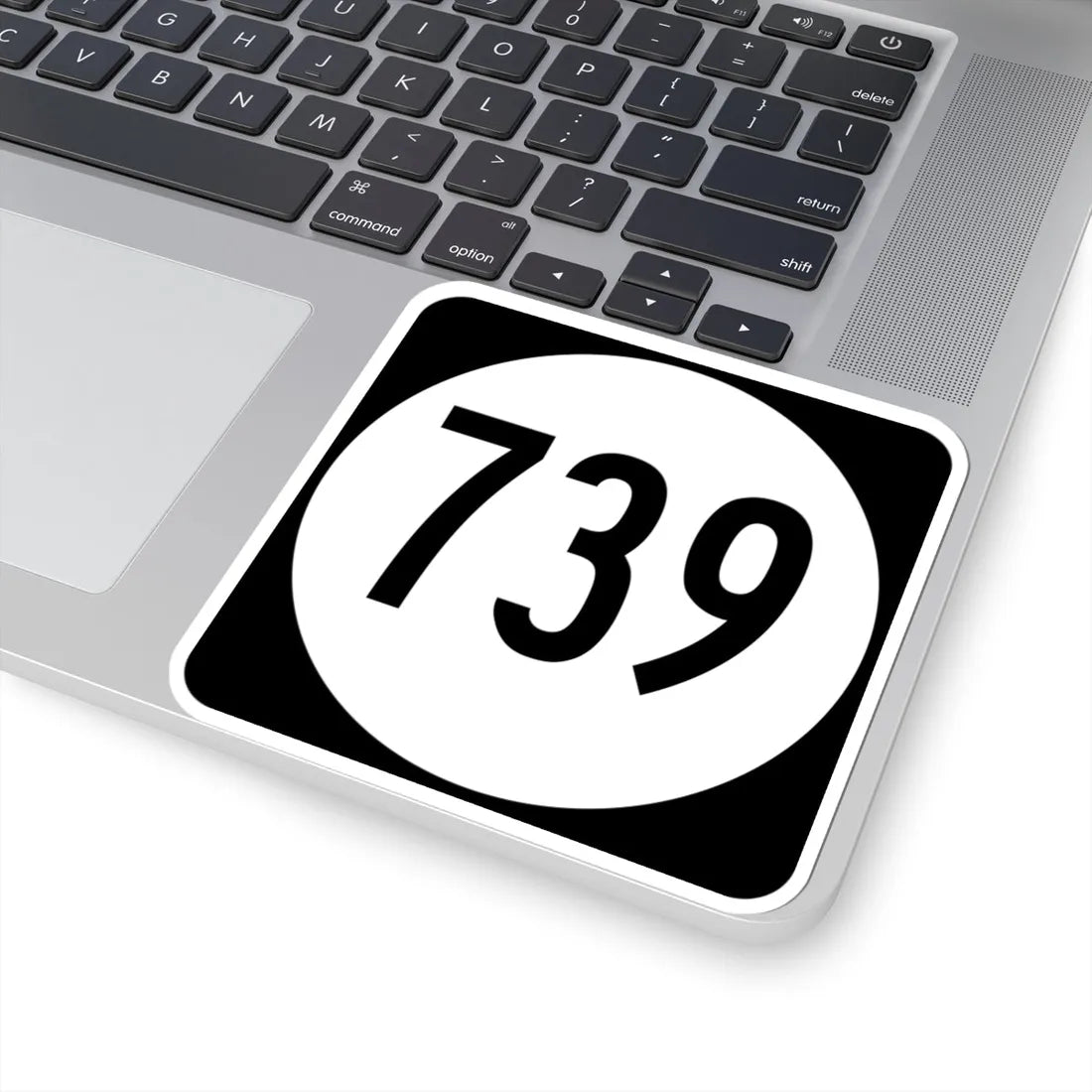 Circle sign 739 Virginia (Virginia) (Road Sign) STICKER Vinyl Kiss-Cut Decal - The Sticker Space