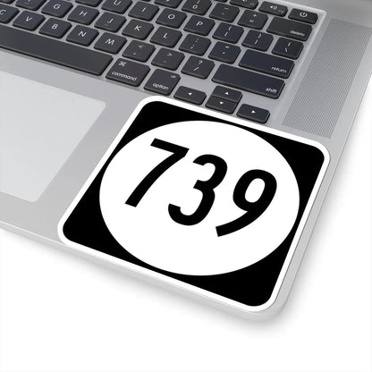 Circle sign 739 Virginia (Virginia) (Road Sign) STICKER Vinyl Kiss-Cut Decal - The Sticker Space