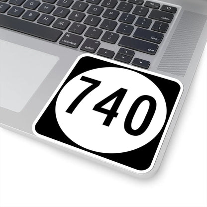 Circle sign 740 Virginia (Virginia) (Road Sign) STICKER Vinyl Kiss-Cut Decal - The Sticker Space