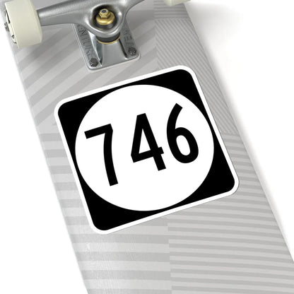 Circle sign 746 Virginia (Virginia) (Road Sign) STICKER Vinyl Kiss-Cut Decal - The Sticker Space