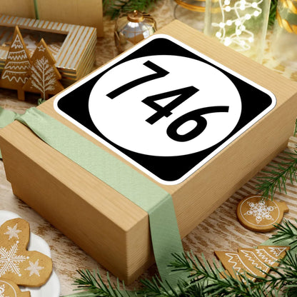 Circle sign 746 Virginia (Virginia) (Road Sign) STICKER Vinyl Kiss-Cut Decal - The Sticker Space