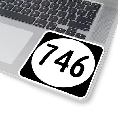 Circle sign 746 Virginia (Virginia) (Road Sign) STICKER Vinyl Kiss-Cut Decal - The Sticker Space