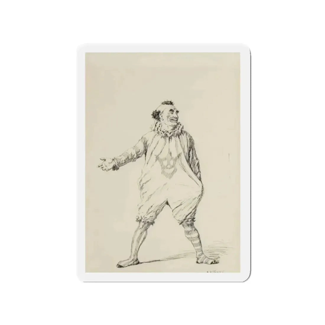 Circus Day, McClure's magazine interior illustration, September 1905 (Magazine Illustration) Refrigerator Magnet 2 Inch Die-Cut - The Sticker Space