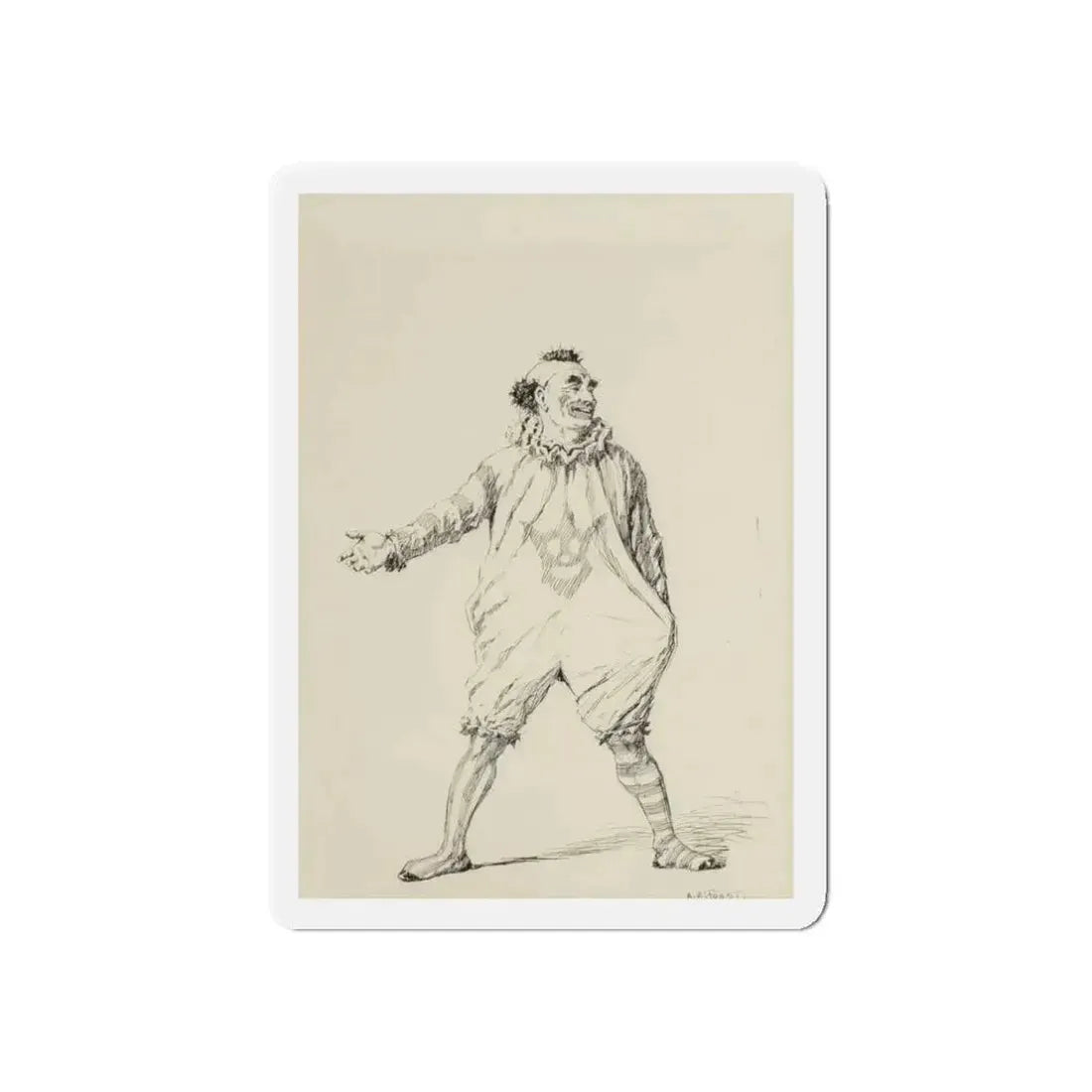 Circus Day, McClure's magazine interior illustration, September 1905 (Magazine Illustration) Refrigerator Magnet 3 Inch Die-Cut - The Sticker Space