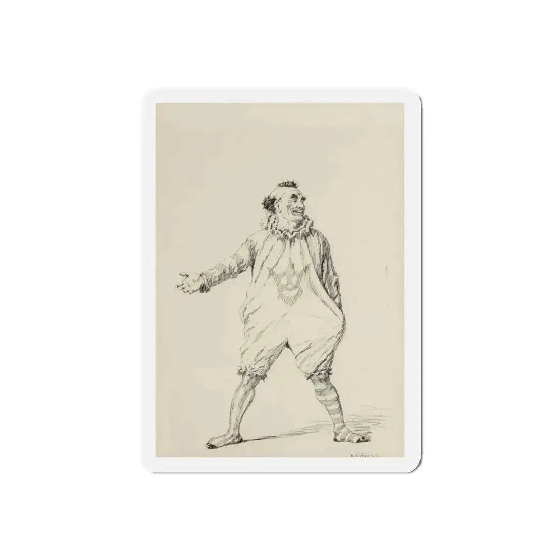 Circus Day, McClure's magazine interior illustration, September 1905 (Magazine Illustration) Refrigerator Magnet 4 Inch Die-Cut - The Sticker Space