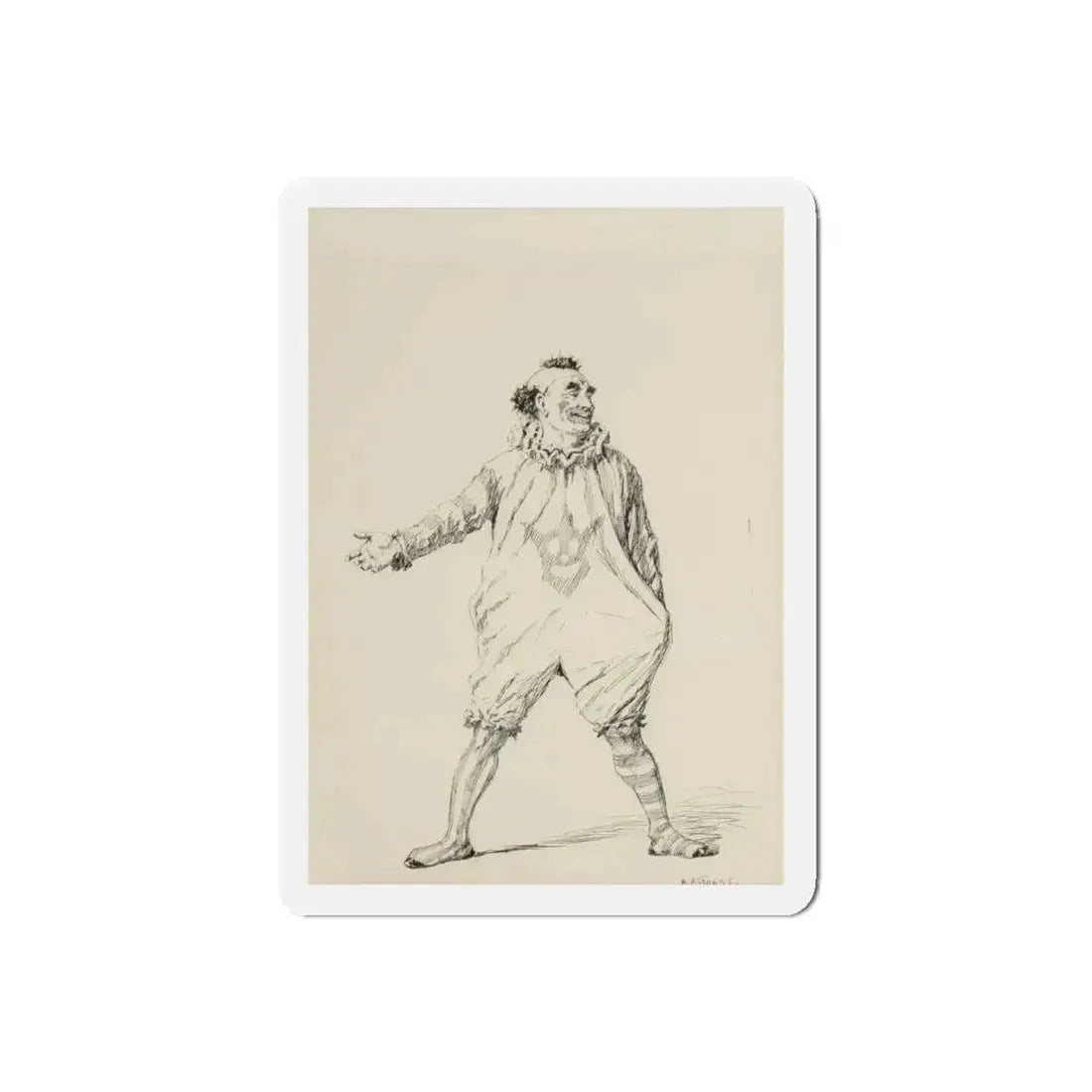 Circus Day, McClure's magazine interior illustration, September 1905 (Magazine Illustration) Refrigerator Magnet 5 Inch Die-Cut - The Sticker Space