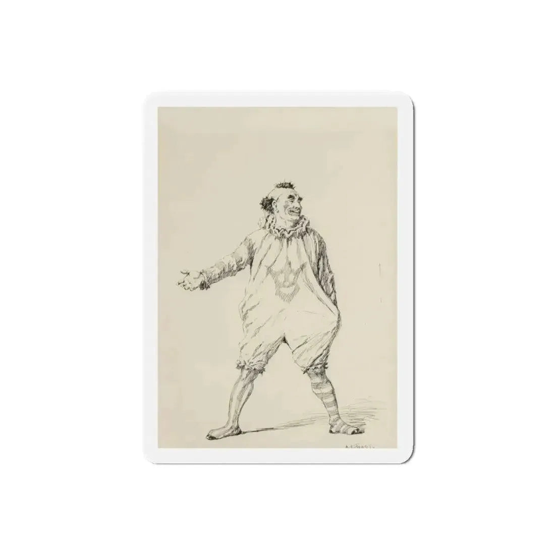 Circus Day, McClure's magazine interior illustration, September 1905 (Magazine Illustration) Refrigerator Magnet 6 Inch Die-Cut - The Sticker Space