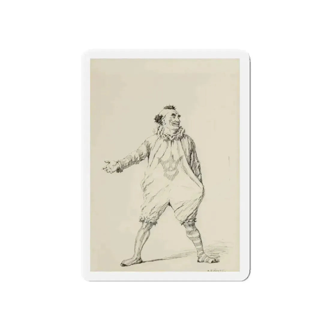 Circus Day, McClure's magazine interior illustration, September 1905 (Magazine Illustration) Refrigerator Magnet - The Sticker Space