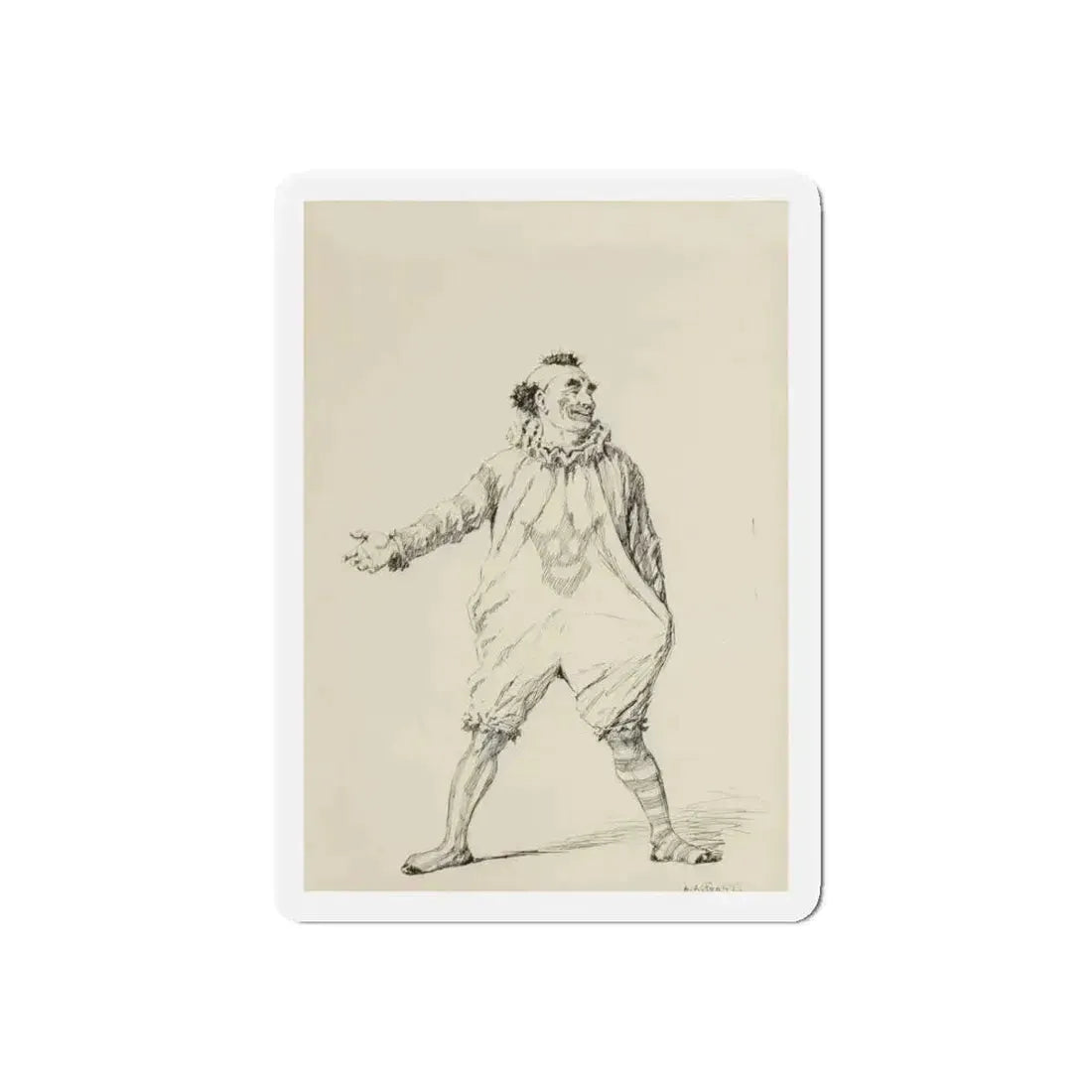 Circus Day, McClure's magazine interior illustration, September 1905 (Magazine Illustration) Refrigerator Magnet - The Sticker Space