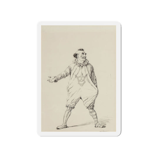 Circus Day, McClure's magazine interior illustration, September 1905 (Magazine Illustration) Refrigerator Magnet-2" x 2"-Die-Cut-1 pc-The Sticker Space