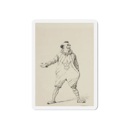 Circus Day, McClure's magazine interior illustration, September 1905 (Magazine Illustration) Refrigerator Magnet-3" x 3"-Die-Cut-1 pc-The Sticker Space