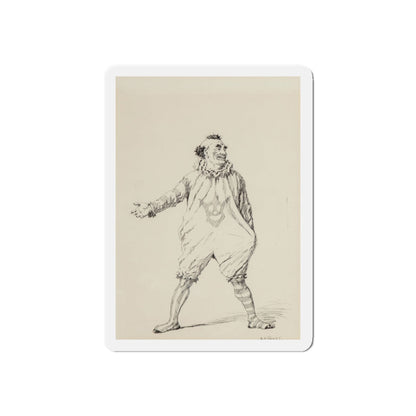 Circus Day, McClure's magazine interior illustration, September 1905 (Magazine Illustration) Refrigerator Magnet-4" x 4"-Die-Cut-1 pc-The Sticker Space