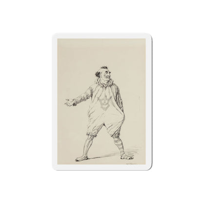 Circus Day, McClure's magazine interior illustration, September 1905 (Magazine Illustration) Refrigerator Magnet-5" x 5"-Die-Cut-1 pc-The Sticker Space