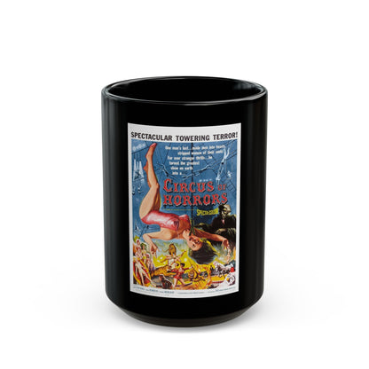 CIRCUS OF HORRORS 1960 Movie Poster - Black Coffee Mug-15oz-The Sticker Space