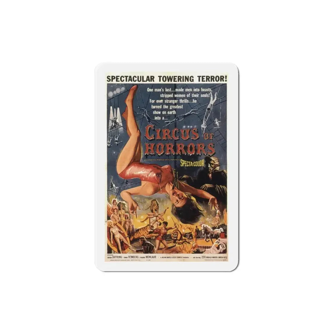 Circus of Horrors 1960 Movie Poster Refrigerator Magnet - The Sticker Space