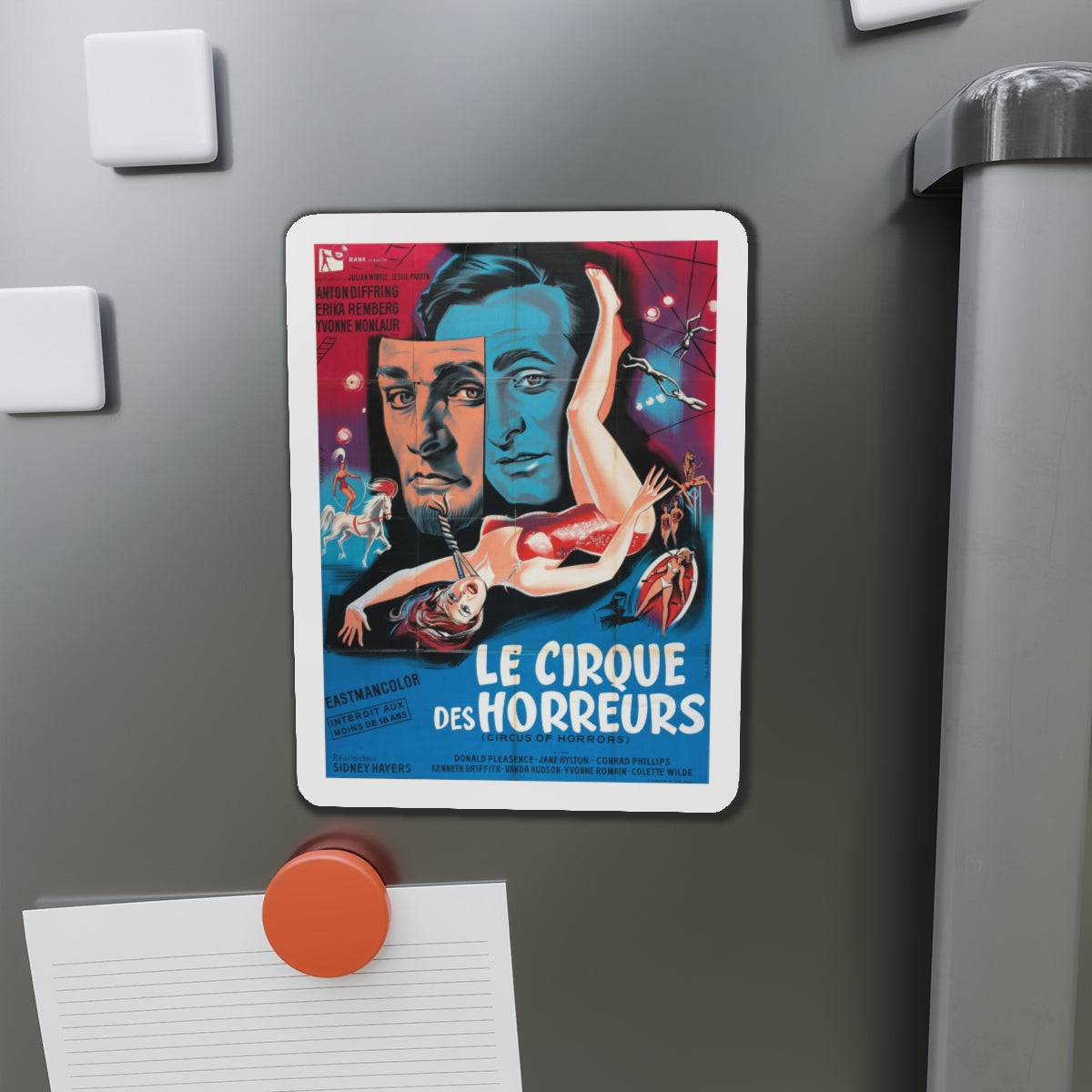 CIRCUS OF HORRORS (2) 1960 Movie Poster - Die-Cut Magnet-The Sticker Space