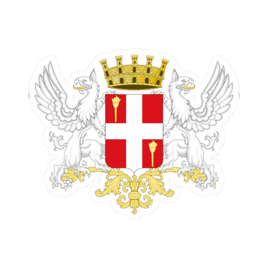 Cirié-Stemma (Italy) (Coat of Arms) STICKER Vinyl Kiss-Cut Decal 2 Inch White - The Sticker Space