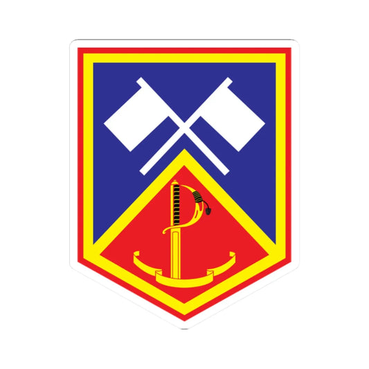 CIS Company Defence Forces Headquarters (Ireland) (Coat of Arms) STICKER Vinyl Kiss-Cut Decal 2 Inch White - The Sticker Space