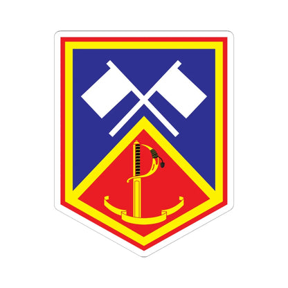 CIS Company Defence Forces Headquarters (Ireland) (Coat of Arms) STICKER Vinyl Kiss-Cut Decal 6 Inch White - The Sticker Space