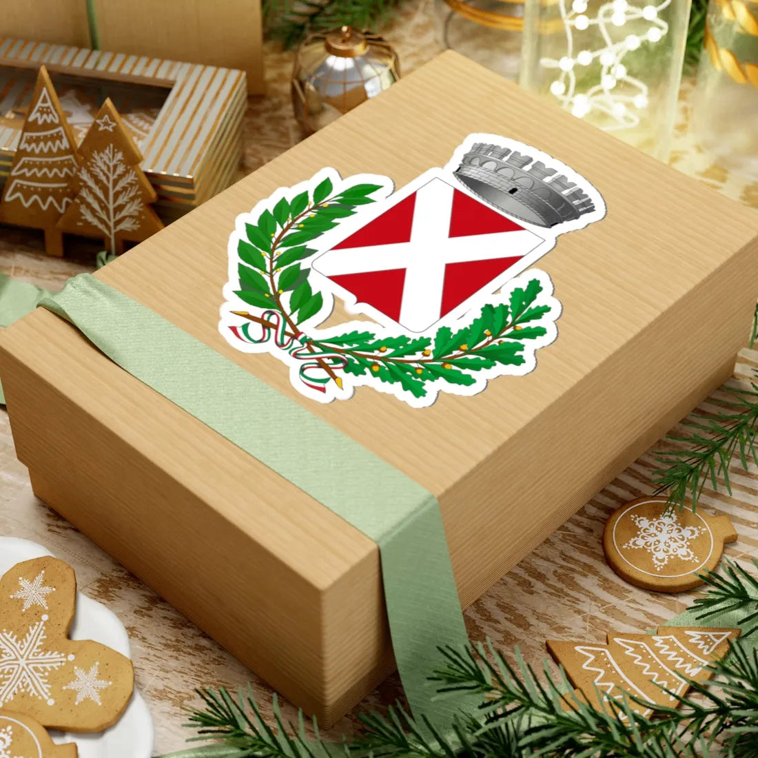 Cison di Valmarino-Stemma (Italy) (Coat of Arms) STICKER Vinyl Kiss-Cut Decal - The Sticker Space
