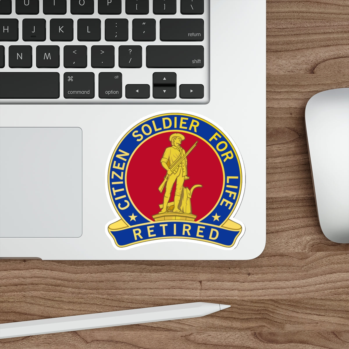 Citizen Soldier for Life, Retired Army National Guard (U.S. Army) STICKER Vinyl Die-Cut Decal-The Sticker Space