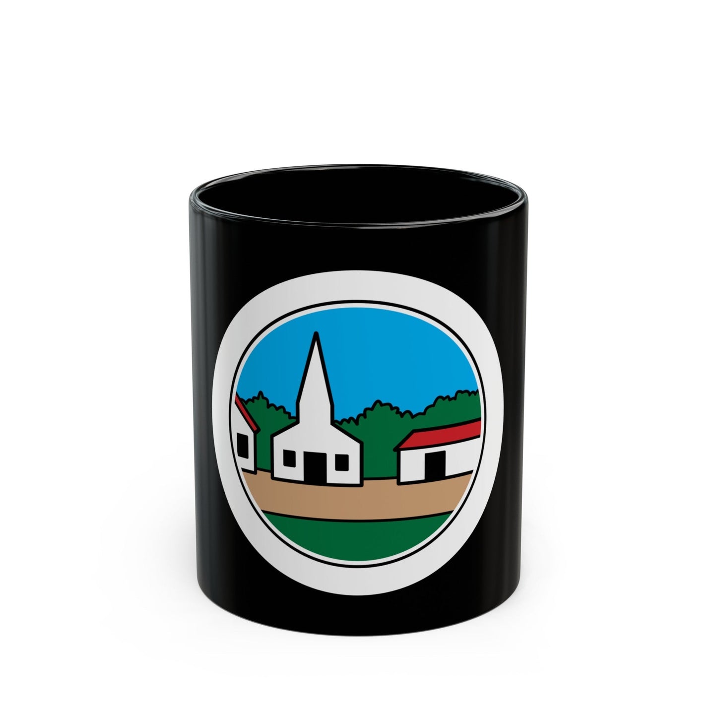 Citizenship in the Community (Boy Scout Merit Badge) Black Coffee Mug-11oz-The Sticker Space