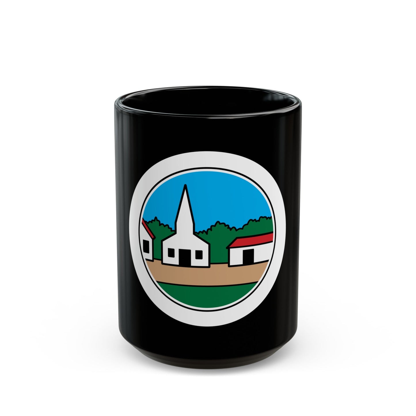 Citizenship in the Community (Boy Scout Merit Badge) Black Coffee Mug-15oz-The Sticker Space